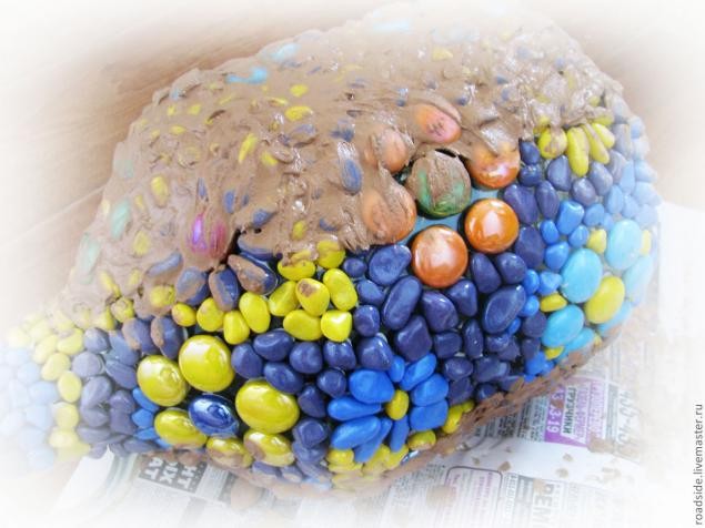 ​Мозаичное дерево: декорируем бутыль