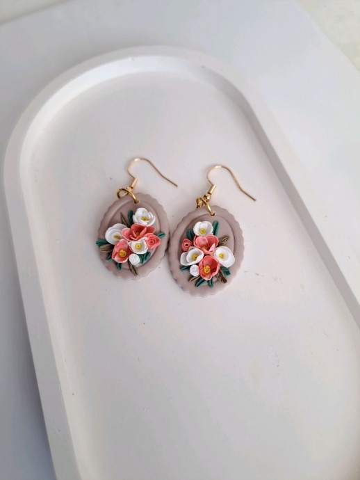 Серьги из полимерной глины