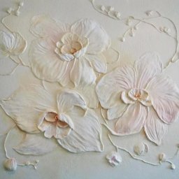 ​Текстурная картина из шпаклёвки