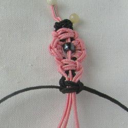 ​10 плетёных цепочек с бисером в технике макраме: часть 4