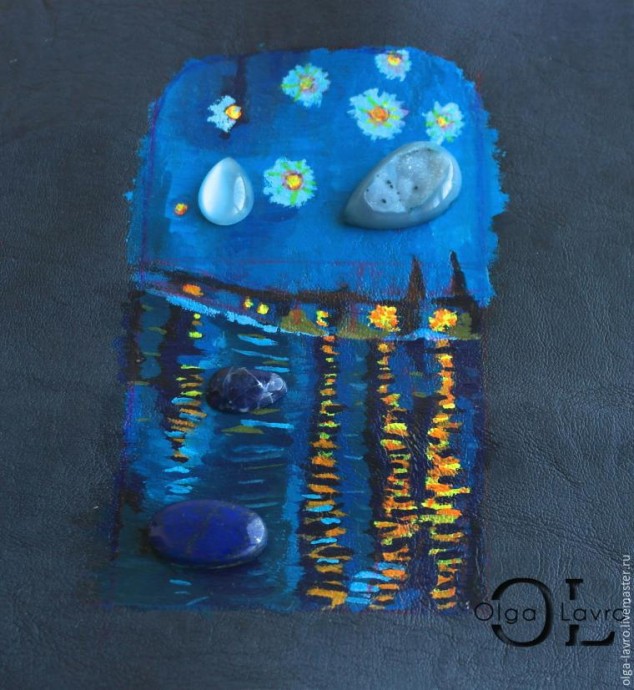 Чехол для телефона по мотивам картины Ван Гога "Звёздная ночь над Роной" Чехол для телефона по мотивам картины Ван Гога "Звёздная ночь над Роной"