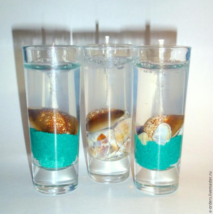 Создаем гелевую свечу в морском стиле Создаем гелевую свечу в морском стиле