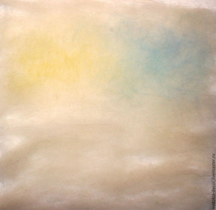 Создаем картину "Снегирь" в технике шерстяная акварель: часть 1