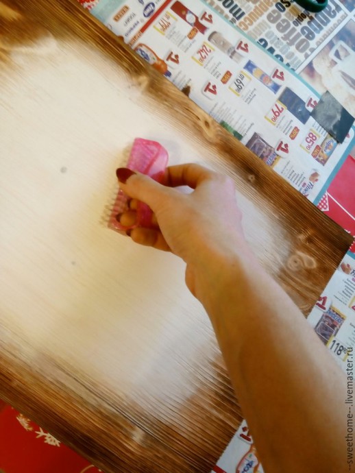 Мастер-класс о том, как вживить лазерную распечатку на брашированную поверхность: часть 2