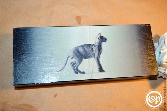 Шкатулка с кошкой: мастер-класс, часть 1