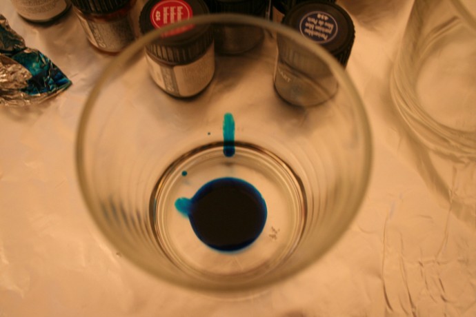 Витражными красками по неровной поверхности