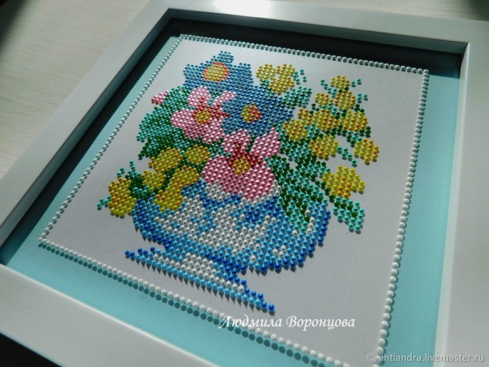 Имитируем вышивку в технике точечная роспись: часть 2 Имитируем вышивку в технике точечная роспись: часть 2