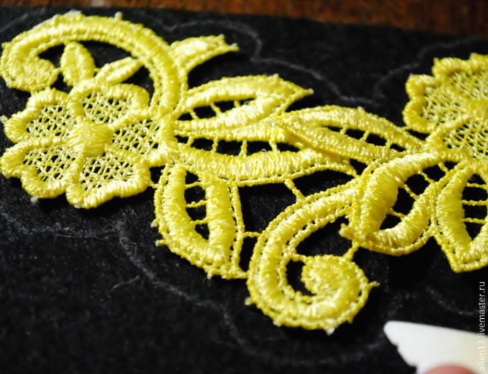 Как просто и быстро сделать текстильное кружевное колье