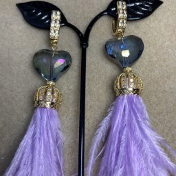 Делаем воздушные серьги-пёрышки