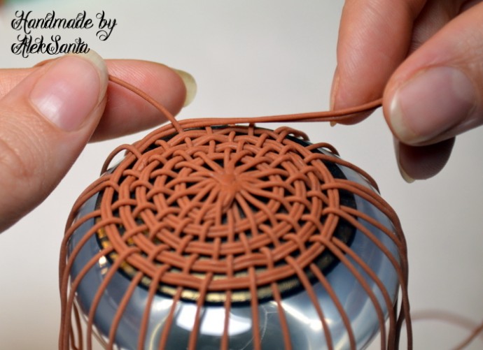 Круговое плетение из полимерной глины: часть 3