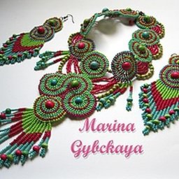 Центральный элемент колье "Сказка востока"