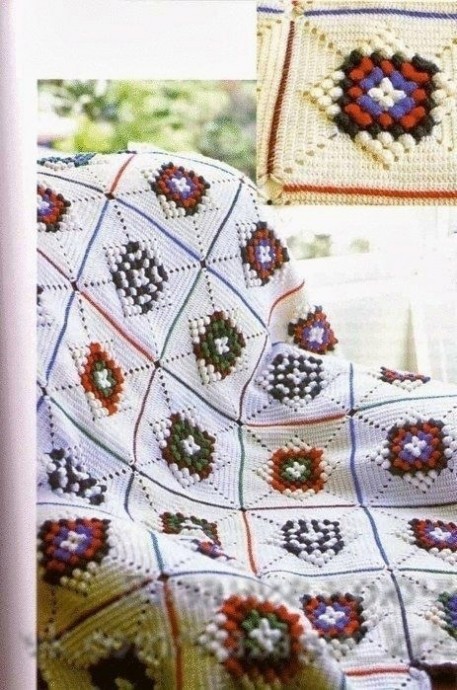 Разноцветный плед