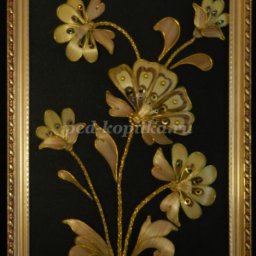 ​Цветочное панно из соломки своими руками: часть 1