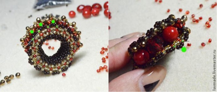 Создаем ажурное кольцо для шарфа Создаем ажурное кольцо для шарфа