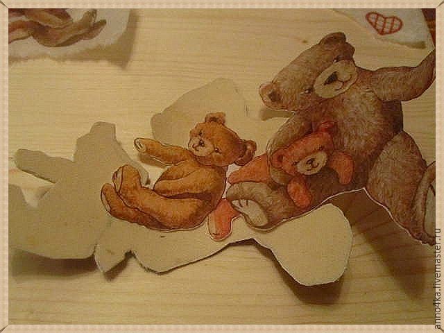 Объемный декупаж без специальных материалов: создаем панно "Ложка меда": часть 1