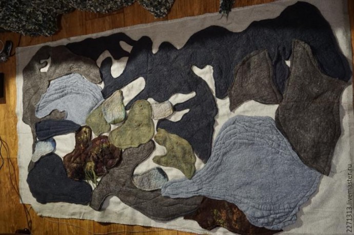 ​Шьем уютный коврик "Лесная полянка": часть 2