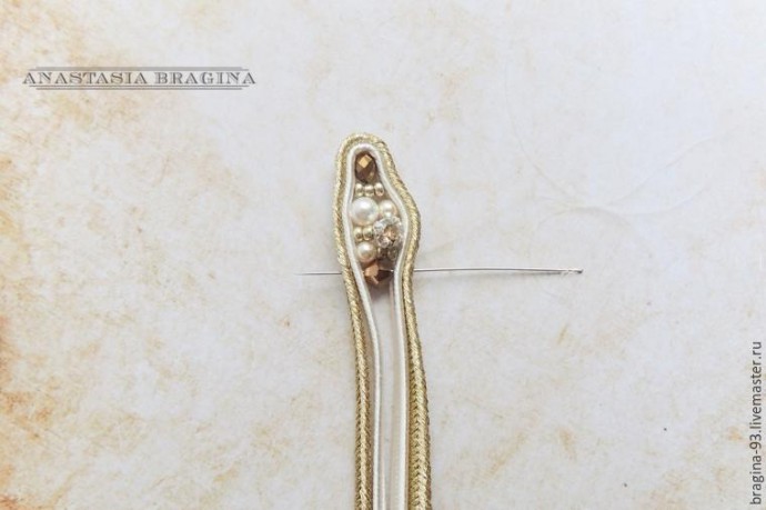 ​Создание сутажной броши "Лавры Афродиты": часть 1