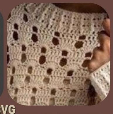 ​Ажурный джемпер крючком