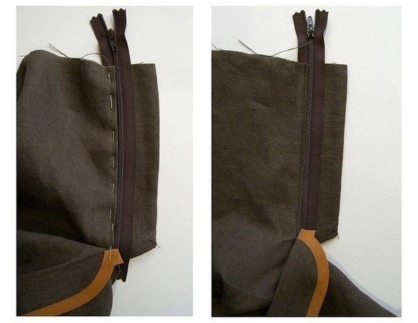 Красиво вшиваем молнию в брюки Красиво вшиваем молнию в брюки