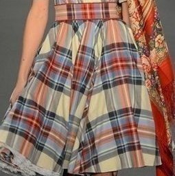 Как шить из ткани в клетку