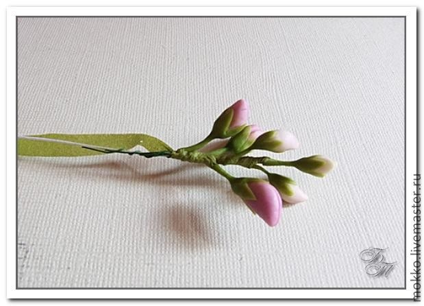 Лепка глицинии из полимерной глины: часть 5