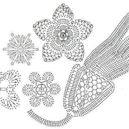 Набор схем для ирландского кружева