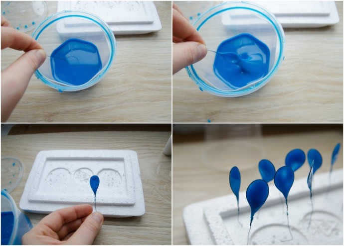 Создаем шпильку для волос с цветами из "Витраль"