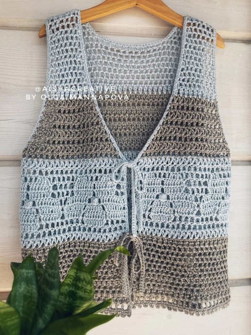 Ажурный топ