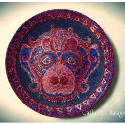 Как сделать треугольную окантовку-узор для тарелки в технике точечной росписи: часть 1