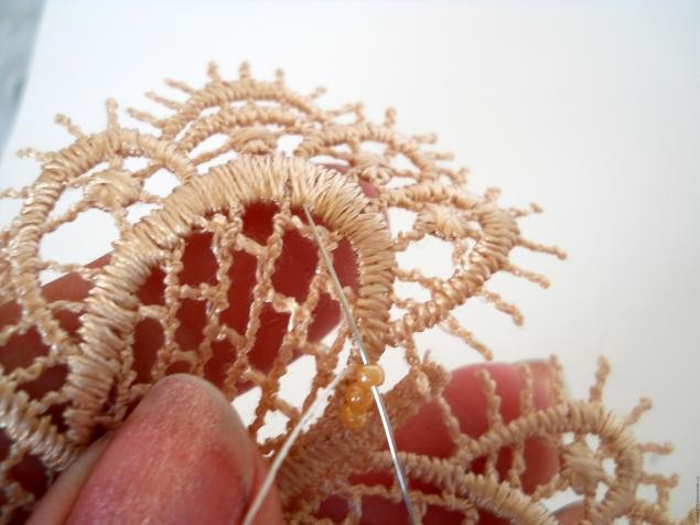 Колье "Кружевная бабочка": мастер-класс, часть 2