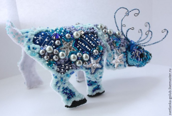 Создаем необычное интерьерное украшение в совмещенной технике вышивки и оригами: часть 4