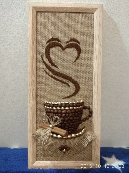 ​Панно из кофейных зерен