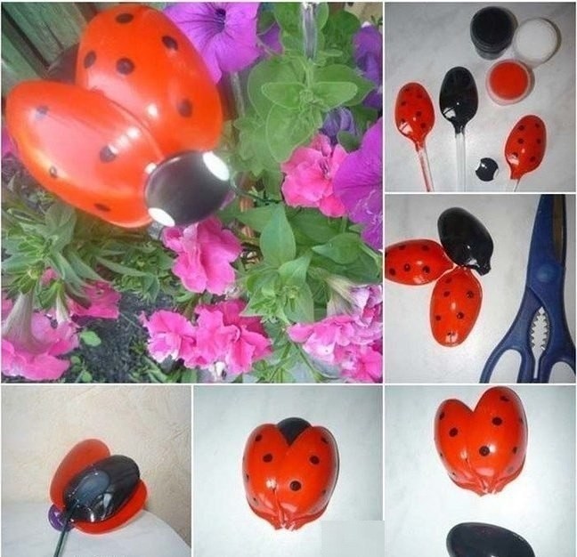 ​Поделки из ложек для дачи