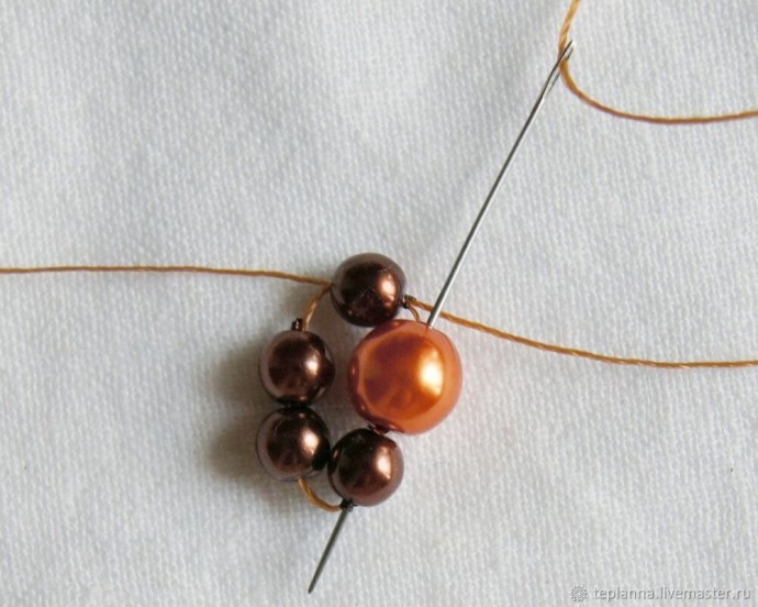 Серьги "Апельсин и шоколад"