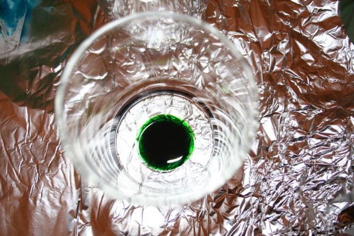 Витражными красками по неровной поверхности