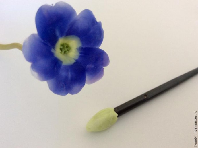 ​Делаем цветочек примулы: часть 3