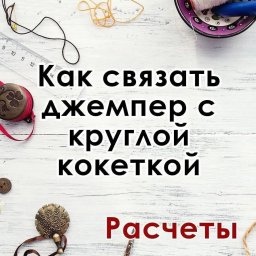 ​Как связать джемпер с круглой кокеткой