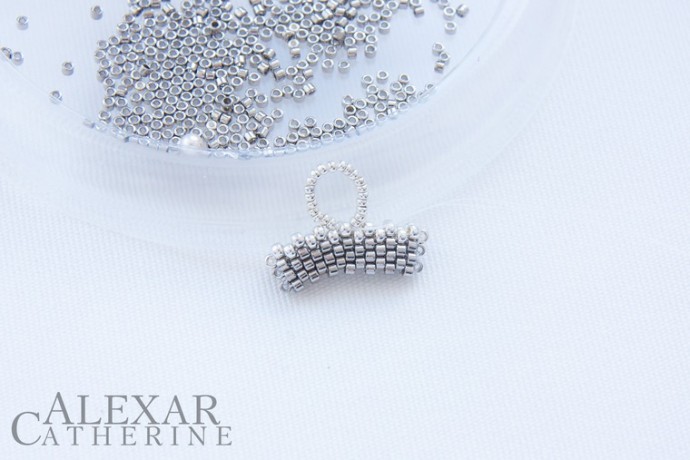 ​Колье "Бегущая по волнам": часть 2