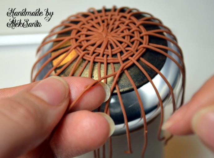 Круговое плетение из полимерной глины: часть 2