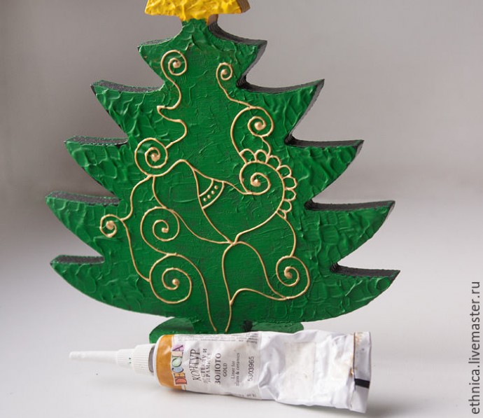 Мастер-класс по росписи новогодней ёлочки в стиле мехенди Мастер-класс по росписи новогодней ёлочки в стиле мехенди