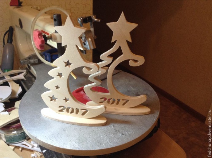 ​Новогодняя ёлочка из фанеры: часть 1