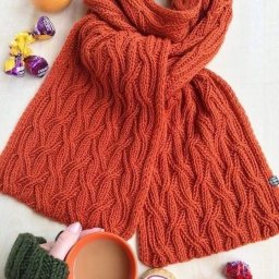 Схема узора для шарфа