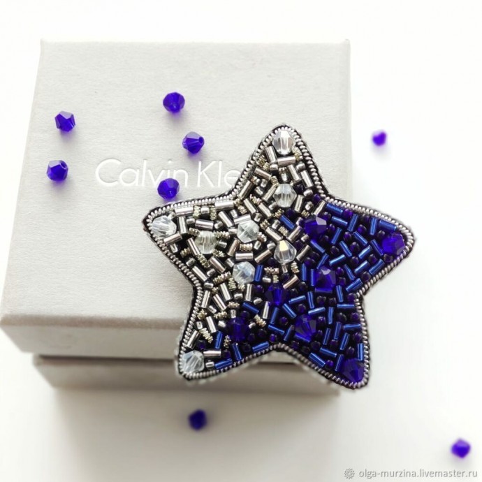 Делаем брошь из бисера звезду: часть 4 Делаем брошь из бисера звезду: часть 4