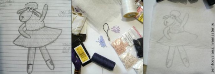 Создаём подвеску для сумки "Мечты о балете" Создаём подвеску для сумки "Мечты о балете"