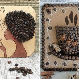 ​Панно из кофейных зерен