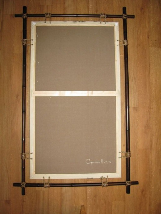 ​Панно в этническом стиле "Луна и бамбук": часть 1