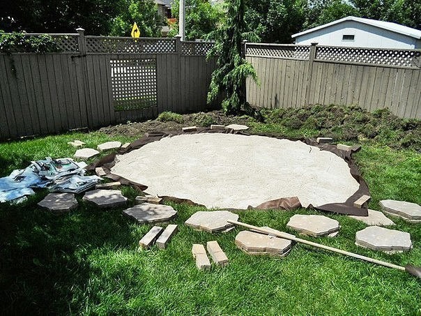 Площадка для костра своими руками