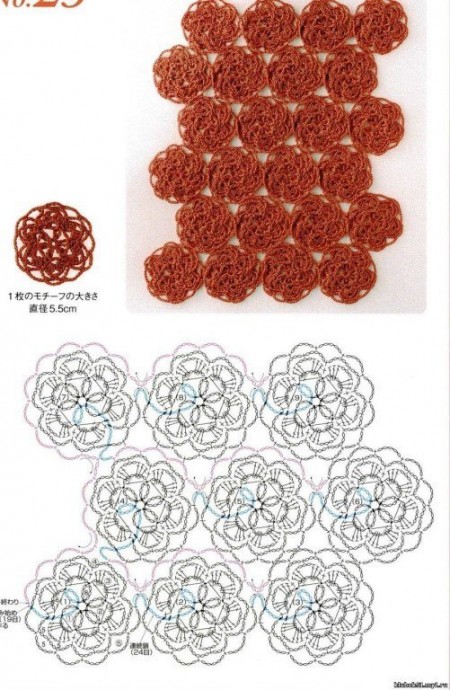 Схемы для безотрывного вязания