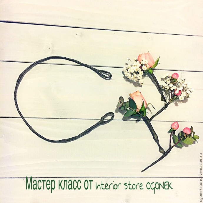 Создаем веночек из живых цветов