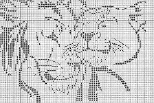 ​Вышиваем львов